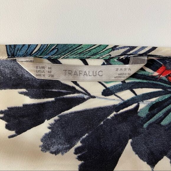 Zara Tropical print top size M - Picture 6 of 7